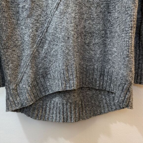 Calvin Klein Sweater Gray Knit Raglan Sleeve Round Neck Pullover Women's Small - Picture 5 of 9